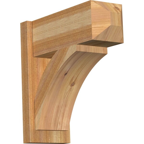 Ekena Millwork Thorton Rough Sawn Craftsman Outlooker, Western Red Cedar, 8"W x 20"D x 20"H OUT08X20X20THR04RWR - main